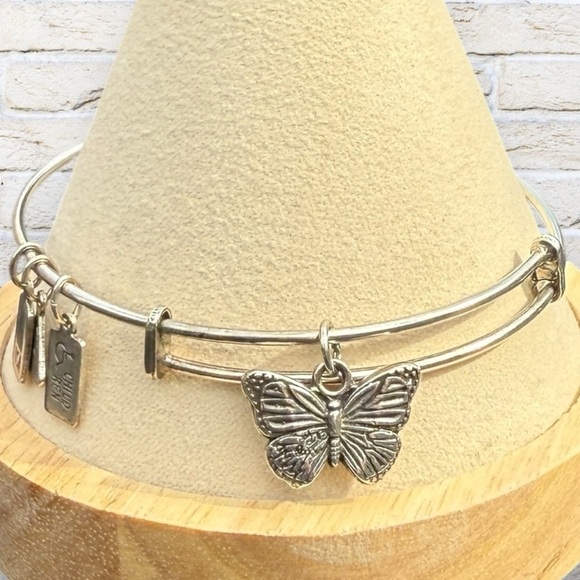 Wind and Fire Butterfly Charm Bangle - Picture 3 of 4